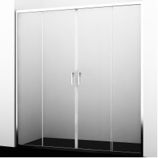 Душевая дверь WasserKRAFT Lippe 150 45S08 профиль Хром стекло прозрачное