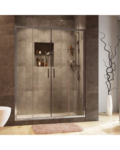 Душевая дверь WasserKRAFT Lippe 170 45S09 профиль Хром стекло прозрачное