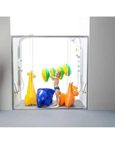 Душевые раздвижные двери Ravak Blix BLDP4 180 сатин Transparent 0YVY0U00Z1