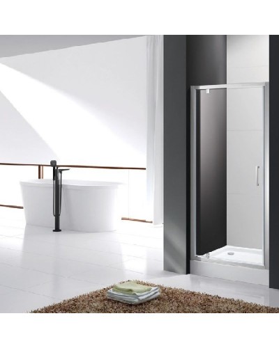 Душевая дверь в нишу Cezares Molveno BA-1 100 профиль Хром стекло прозрачное