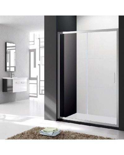 Душевая дверь в нишу Cezares Molveno BF-1 160 профиль Хром стекло прозрачное