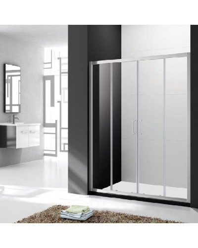 Душевая дверь в нишу Cezares Molveno BF-2 160 профиль Хром стекло прозрачное