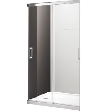 Душевая дверь в нишу Cezares Tandem Soft BF-2 120 профиль Хром стекло прозрачное