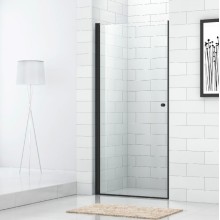 Душевая дверь Cezares Eco 90 ECO-O-B-1-90-C-NERO профиль Черный стекло прозрачное