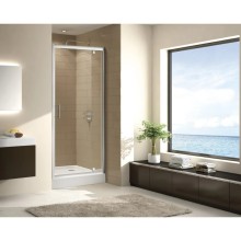 Душевая дверь распашная Cezares Eco 80 см текстурное стекло ECO-O-BA-1-80-P-Cr