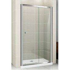 Душевая дверь раздвижная Cezares Pratico 100 см текстурное стекло PRATICO-BF-1-100-P-Cr