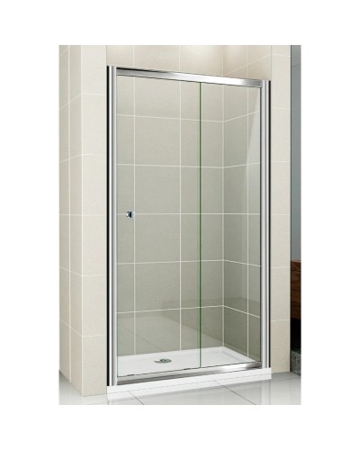 Душевая дверь раздвижная Cezares Pratico 100 см текстурное стекло PRATICO-BF-1-100-P-Cr