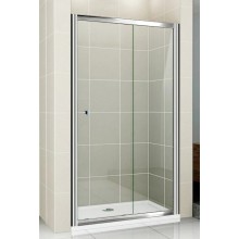 Душевая дверь раздвижная Cezares Pratico 130 см прозрачное стекло PRATICO-BF-1-130-C-Cr