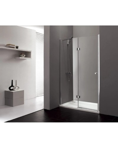 Душевая дверь распашная Cezares Verona 90 см текстурное стекло VERONA-W-B-12-90-P-Cr-L