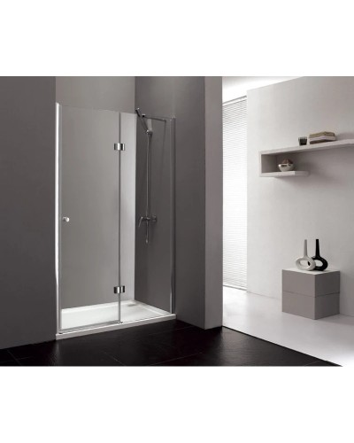 Душевая дверь распашная Cezares Verona 120 см текстурное стекло VERONA-W-B-12-120-P-Cr-R