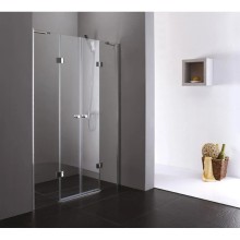 Душевая дверь распашная Cezares Verona 175 см текстурное стекло VERONA-W-B-22-180-P-Cr