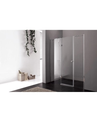 Душевая дверь распашная Cezares Verona 150 см текстурное стекло VERONA-W-B-13-60+60/30-P-Cr-L