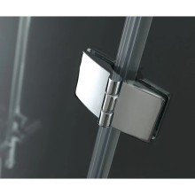 Душевая дверь распашная Cezares Verona 150 см текстурное стекло VERONA-W-B-13-60+60/30-P-Cr-L