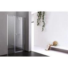 Душевая дверь распашная Cezares Elena 100 см текстурное стекло ELENA-W-B-11-40+60-P-Cr-R