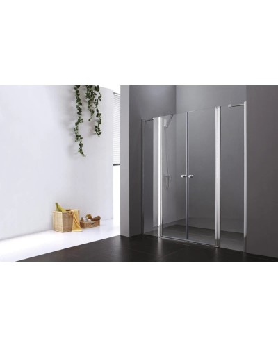 Душевая дверь распашная Cezares Elena 175 см текстурное стекло ELENA-W-B-22-180-P-Cr