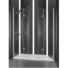 Душевая дверь складная Cezares Elena 153 см прозрачное стекло ELENA-W-BS-22-160-C-Cr