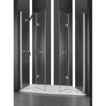 Душевая дверь складная Cezares Elena 153 см текстурное стекло ELENA-W-BS-22-160-P-Cr