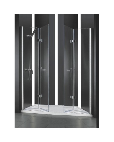 Душевая дверь складная Cezares Elena 193 см текстурное стекло ELENA-W-BS-22-200-P-Cr