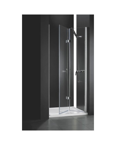 Душевая дверь складная Cezares Elena 90 см текстурное стекло ELENA-W-BS-12-90-P-Cr-R