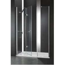 Душевая дверь складная Cezares Elena 130 см текстурное стекло ELENA-W-BS-13-40+45/45-P-Cr-L