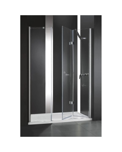 Душевая дверь складная Cezares Elena 140 см текстурное стекло ELENA-W-BS-13-60+40/40-P-Cr-R