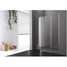 Душевая дверь распашная Cezares Elena 150 см текстурное стекло ELENA-W-B-13-60+60/30-P-Cr-L