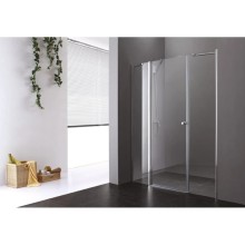 Душевая дверь распашная Cezares Elena 215 см прозрачное стекло ELENA-W-B-13-100+60/60-C-Cr