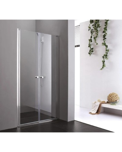 Душевая дверь распашная Cezares Elena 120 см текстурное стекло ELENA-W-B-2-120-P-Cr