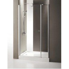 Душевая дверь распашная Cezares Triumph 130 см прозрачное стекло TRIUMPH-D-B-11-40+90-C-Cr-L