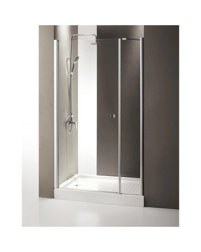 Душевая дверь распашная Cezares Triumph 145 см прозрачное стекло TRIUMPH-D-B-11-80+70-C-Cr-L