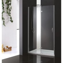 Душевая дверь распашная Cezares Bergamo 90 см текстурное стекло BERGAMO-W-B-12-90-P-Cr-L