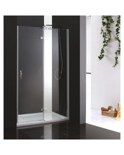 Душевая дверь распашная Cezares Bergamo 120 см текстурное стекло BERGAMO-W-B-12-120-P-Cr-R