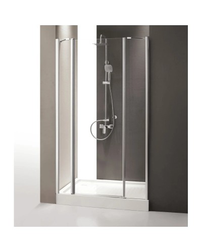 Душевая дверь распашная Cezares Triumph 170 см текстурное стекло TRIUMPH-D-B-13-60+60/50-P-Cr-L