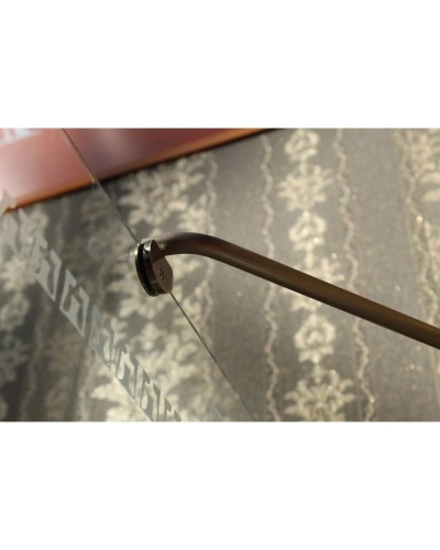 Душевая дверь распашная Cezares Royal Palace 130 см прозрачное с матовым узором ROYAL PALACE-A-B-13-30+60/40-CP-Br