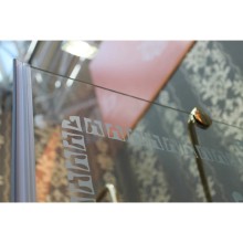 Душевая дверь распашная Cezares Royal Palace 185 см прозрачное с матовым узором ROYAL PALACE-A-B-13-100+60/30-CP-G