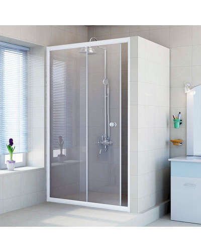 Душевая дверь в нишу Radomir 110 1-63-1-0-0-1070 профиль Белый стекло прозрачное