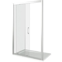 Душевая дверь в нишу Good Door Neo WTW-140-C-CH 140х185 профиль Хром стекло прозрачное