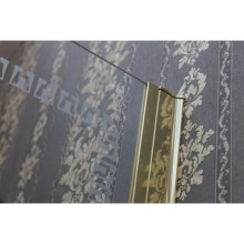 Душевая дверь распашная Cezares Royal Palace 190 см прозрачное с матовым узором ROYAL PALACE-A-B-11-100+90-CP-G