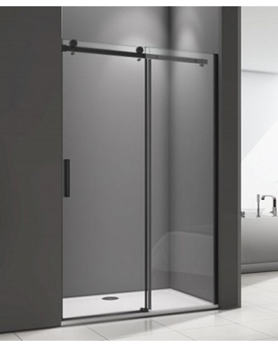 Душевая дверь в нишу Good Door Galaxy WTW-110-C-B 110 профиль Черный стекло прозрачное