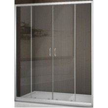 Душевая дверь в нишу Good Door Latte WTW-TD-160-C-WE 160 профиль Белый стекло прозрачное