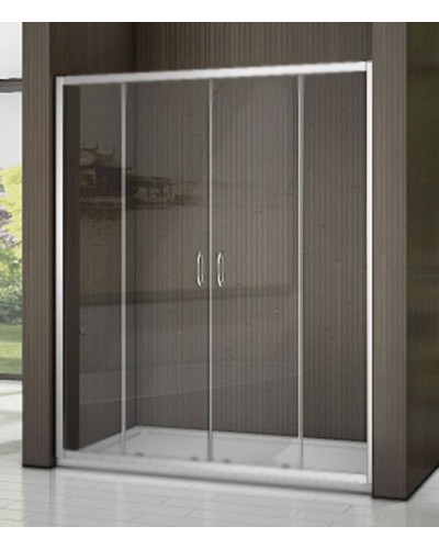 Душевая дверь в нишу Good Door Latte WTW-TD-160-C-WE 160 профиль Белый стекло прозрачное