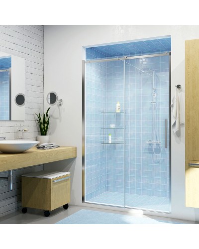 Душевая дверь WasserKRAFT Dinkel 140 58R31 профиль Хром стекло прозрачное