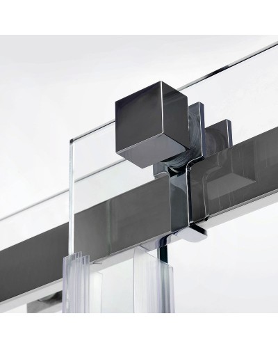 Душевая дверь WasserKRAFT Alme 130 15R30 профиль Хром стекло прозрачное