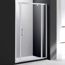 Душевая дверь Cezares Molveno BA-12 140 MOLVENO-BA-12-90+50-C-Cr-IV профиль Хром стекло прозрачное