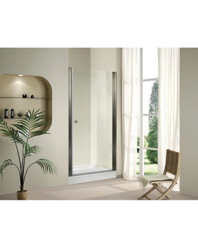 Душевая дверь распашная Cezares Pordenone 70 см текстурное стекло PORDENONE-B-1-70-P-G-R