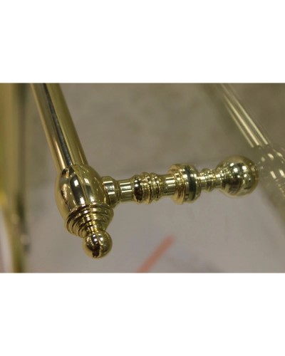 Душевая дверь распашная Cezares Retro 90 см прозрачное c матовым узором RETRO-A-B-1-90-CP-G-L