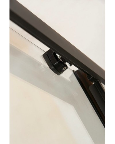 Душевая дверь в нишу Orange E02-120TB 120 профиль Черный стекло прозрачное