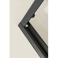 Душевая дверь в нишу Orange E02-120TB 120 профиль Черный стекло прозрачное