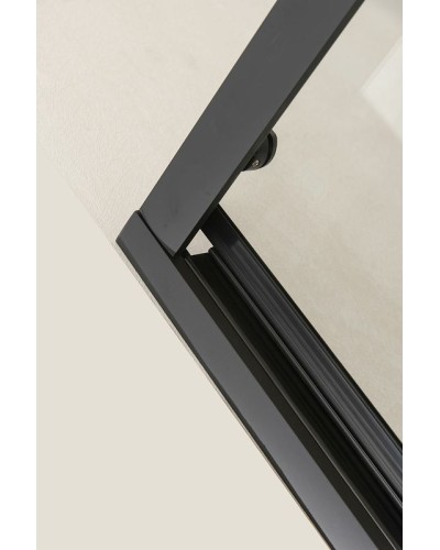 Душевая дверь в нишу Orange E02-120TB 120 профиль Черный стекло прозрачное