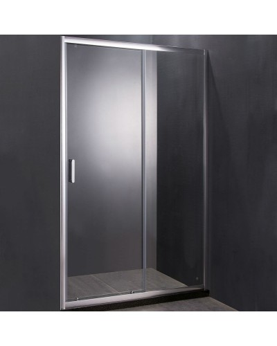 Душевая дверь в нишу Orange E02-130TCR 130 профиль Хром стекло прозрачное